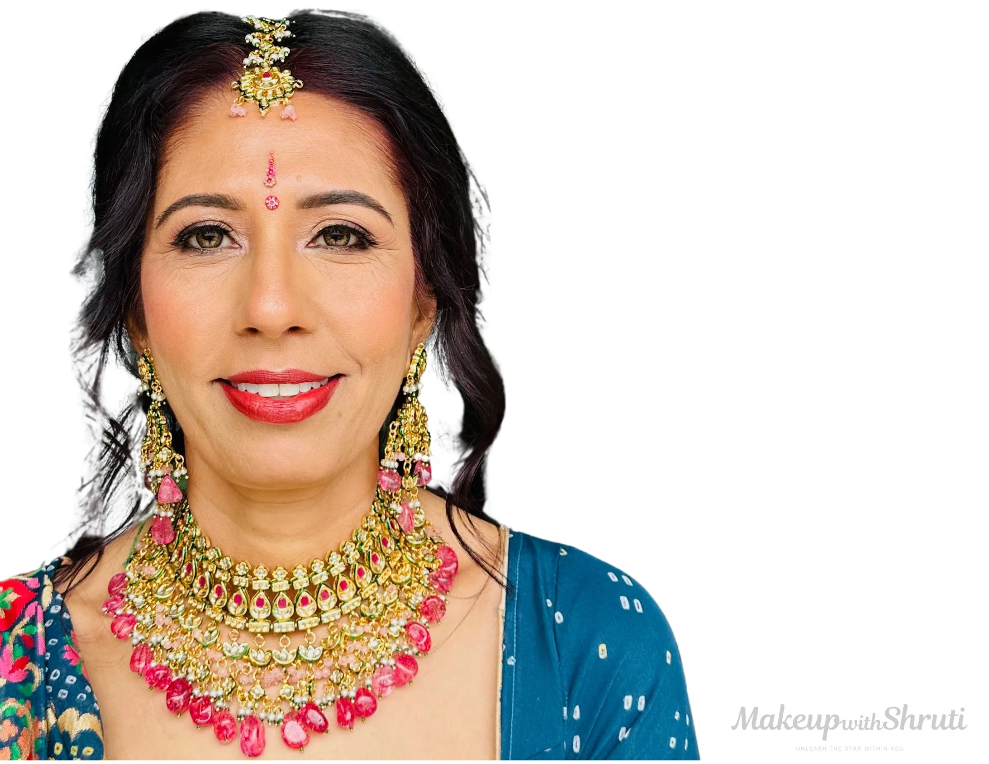 South Asian bridal makeup and hairstyle for Medha – Makeup with Shruti